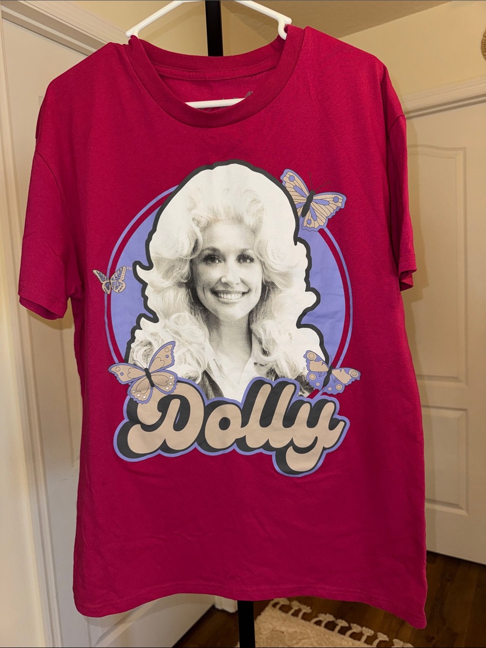 Dolly Parton Butterfly T-Shirt - Size L